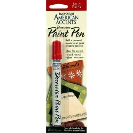 ZINSSER .33 Oz Satin Ruby American Accents Decorative Paint Pen 215154